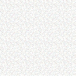 Pode incluir: Um fundo branco com um padrão sutil de pequenos pontos coloridos. Os pontos são dispersos aleatoriamente e aparecem em tons de vermelho, azul e laranja.