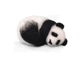 Sleepy Panda Needle Felting Kit by the Crafty Kit Company