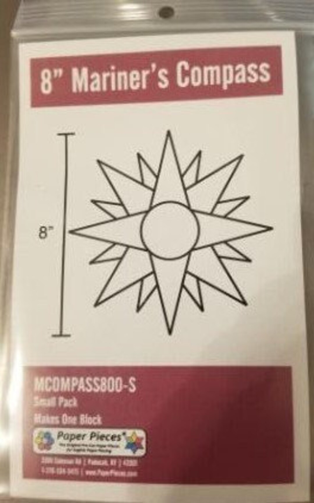 Mariner's Compass English Paper Piecing Papers From Paper Pieces to
