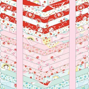 Market Day by Poppie Cotton Quilter&#39;s Cotton Fat Quarter Bundle 21 pieces of 18 x 22 inch fabrics