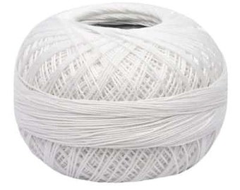 Snow White Lizbeth 601 Size 20 100% Egyptian Cotton Tatting Thread