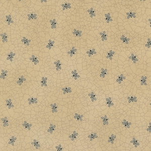 Bee Toss en color tostado de la colección Bloom and Grow de Kathy Schmitz Studio para Moda. Cortes continuos de Quilter&#39;s Cotton