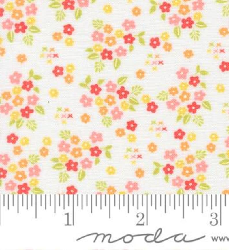 Cluster Ruller Posie Small Florals in Cloud From Delightfully Yours by Sherri & Chelsi ...