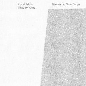 Muslin Mates en Falling Snow White de Moda. Cortes continuos de tela de algodón para patchwork blanca sobre blanca.