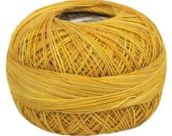 Honey Drizzle Lizbeth 180 Size 20 100% Egyptian Cotton Variegated Tatting Thread