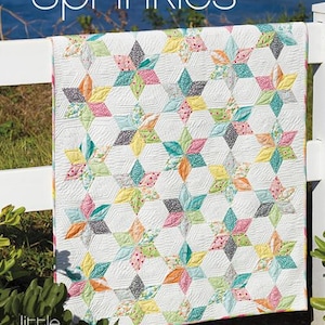 Sprinkles Baby Quilt Pattern that is jelly roll friendly by Jaybird Quilts for 37 x 44 inch quilt