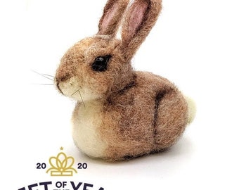 Baby Bunny Needle Felting Kit by the Crafty Kit Company