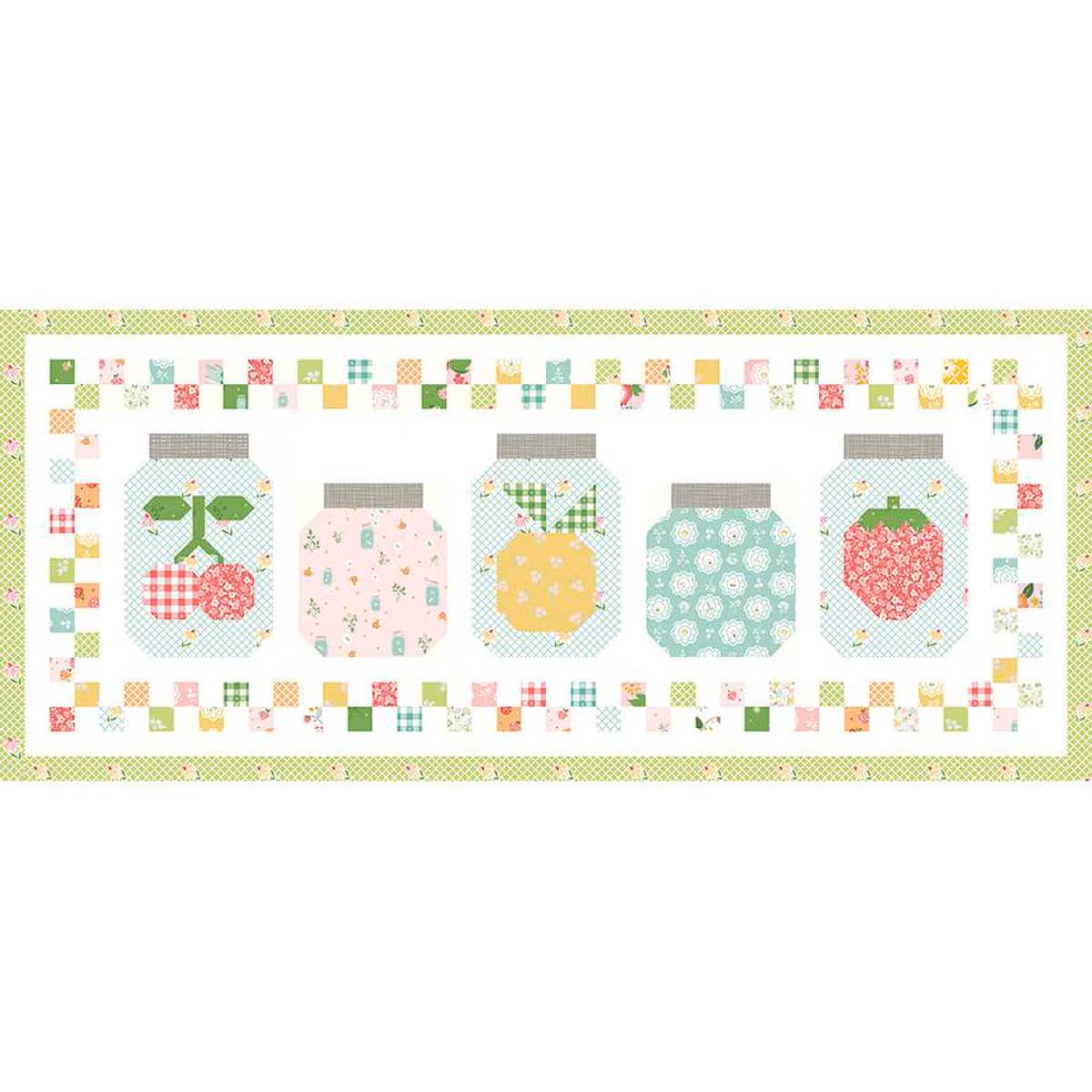 In a Fruit Jar Summer Runner Pattern by Sandy Gervais of Pieces From My ...