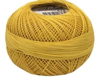 Golden Yellow Medium Lizbeth 613 Size 20 100% Egyptian Cotton Tatting Thread