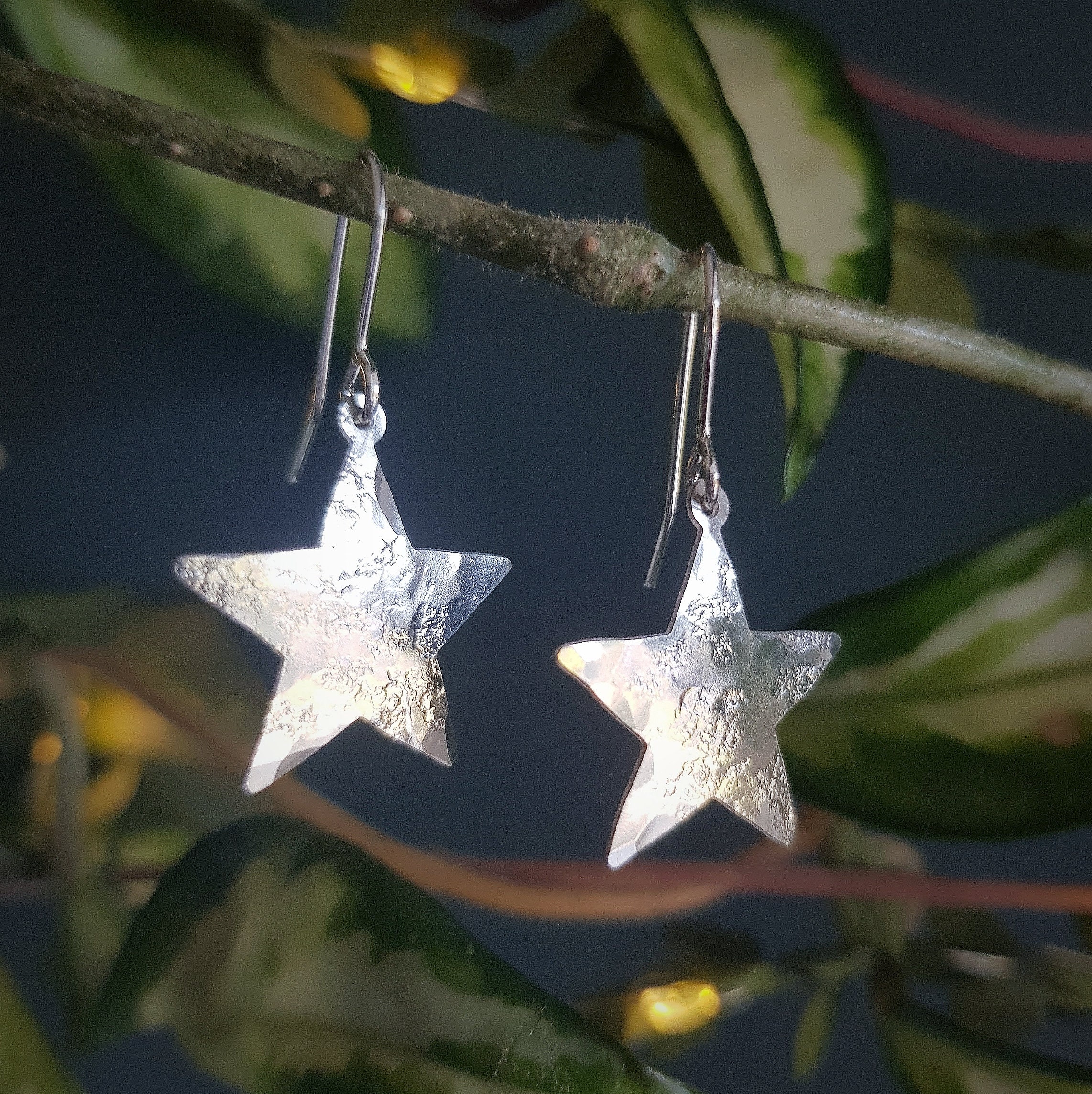 ◆STONEHENgE◆ Silver Heart Dancing Stone Stella Earrings Stonehenge] Silver dancing stone Stella Earrings N0120