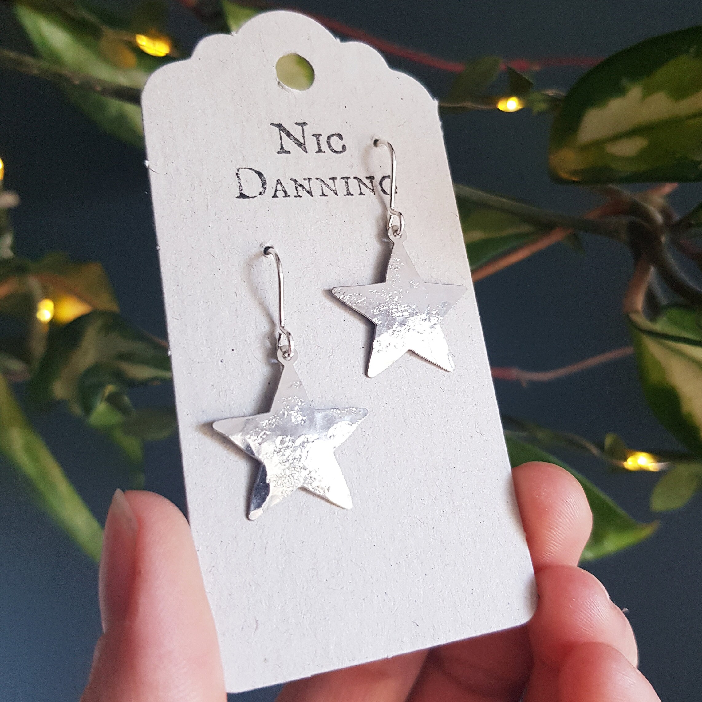 ◆STONEHENgE◆ Silver Heart Dancing Stone Stella Earrings Stonehenge] Silver dancing stone Stella Earrings N0120