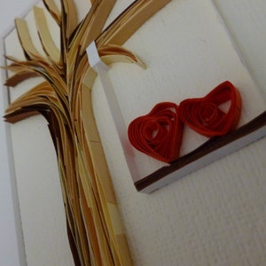 Framed Picture, Wall Art, Quilling Art, Valentines Day, Home Decor, Personalized Gift, Birthday Gift, Heart