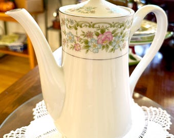 Vintage Buchan Finest Stoneware Pottery Thistle Creamer and Sugar