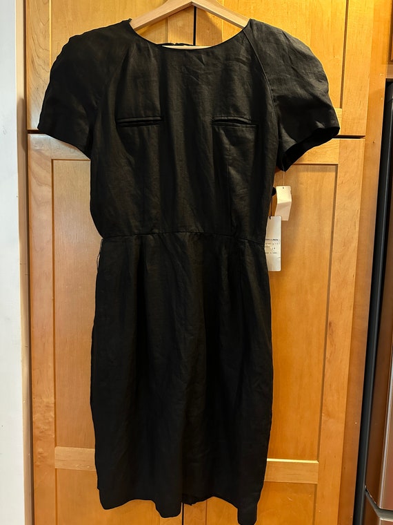 Vintage Black Linen Dress St Gillian Kay Unger Ret