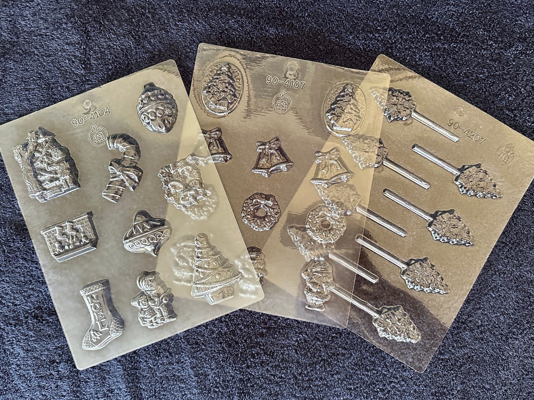 3 Christmas Chocolate Molds by CK Model 904107 Tree Pop Etsy