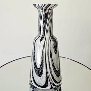 Carlo Moretti Murano Glass Vase: 70s Italian Pop Art Opaline Decor