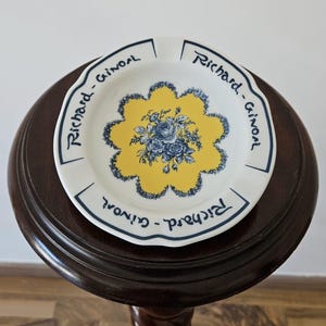 Vintage Richard Ginori Ashtray, Hand-Painted Floral Trinket Dish, 1950s Italian Ceramic, Mid-Century Catchall