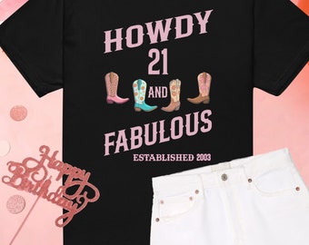 21st Birthday Gift for Her Unique 21st Birthday Gift Ideas 21st Birthday T-Shirt Happy 21st Birthday Custom Birthday T-Shirt
