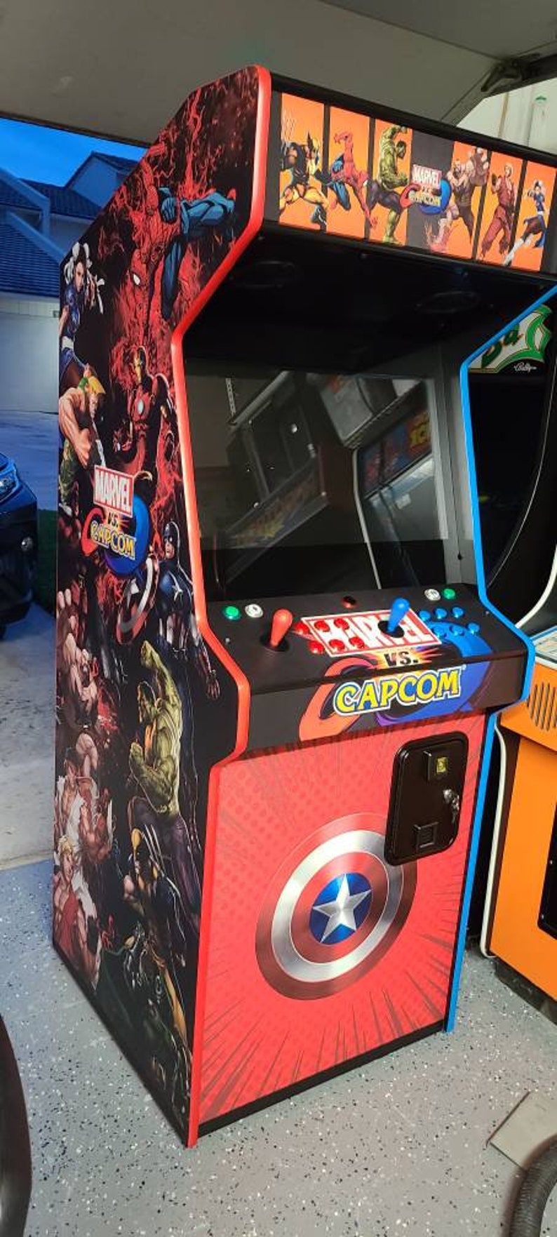 Marvel super heroes Arcade Machine | Etsy