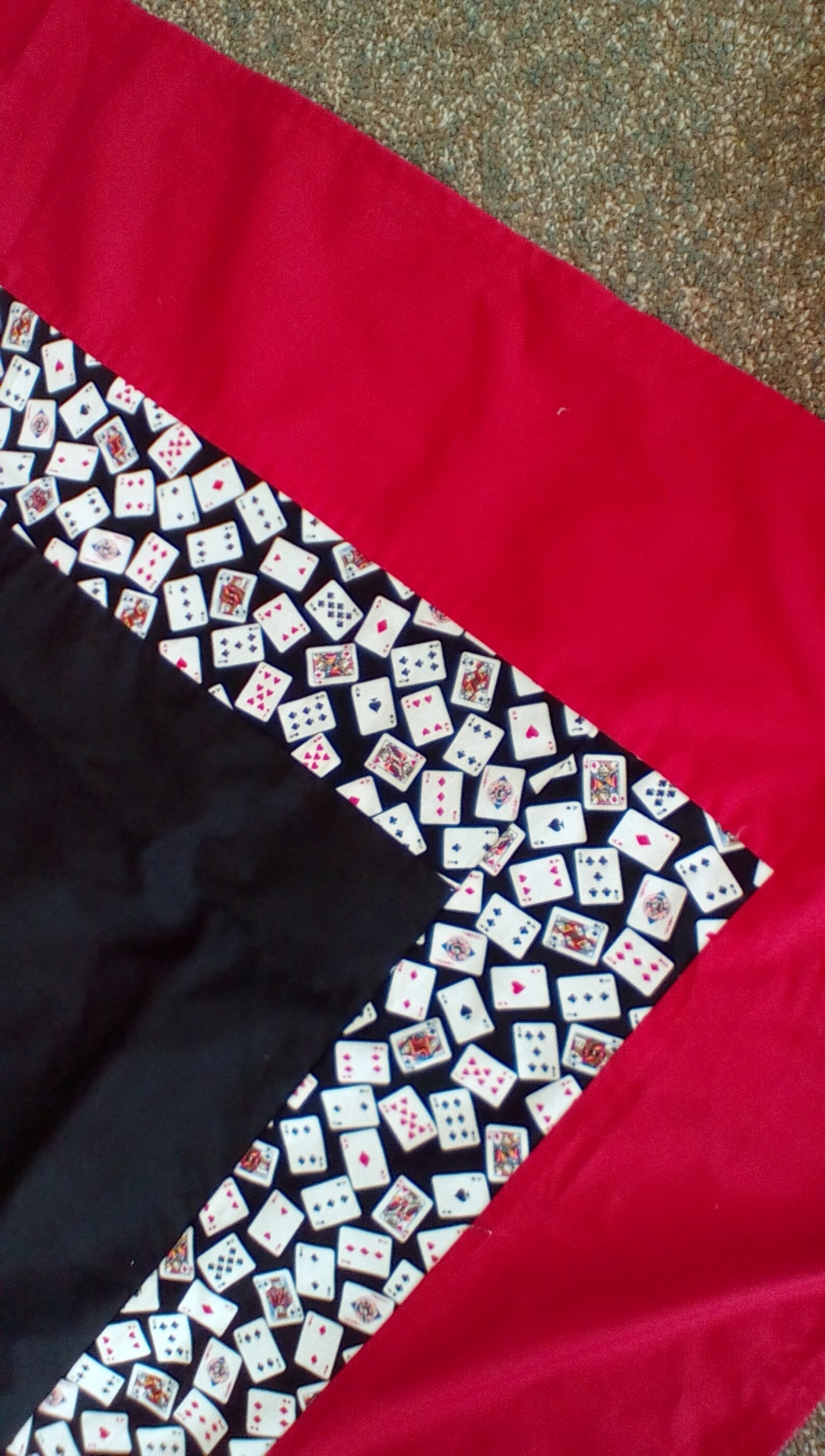 Cute card table cloths novelty playing card print homemade Etsy