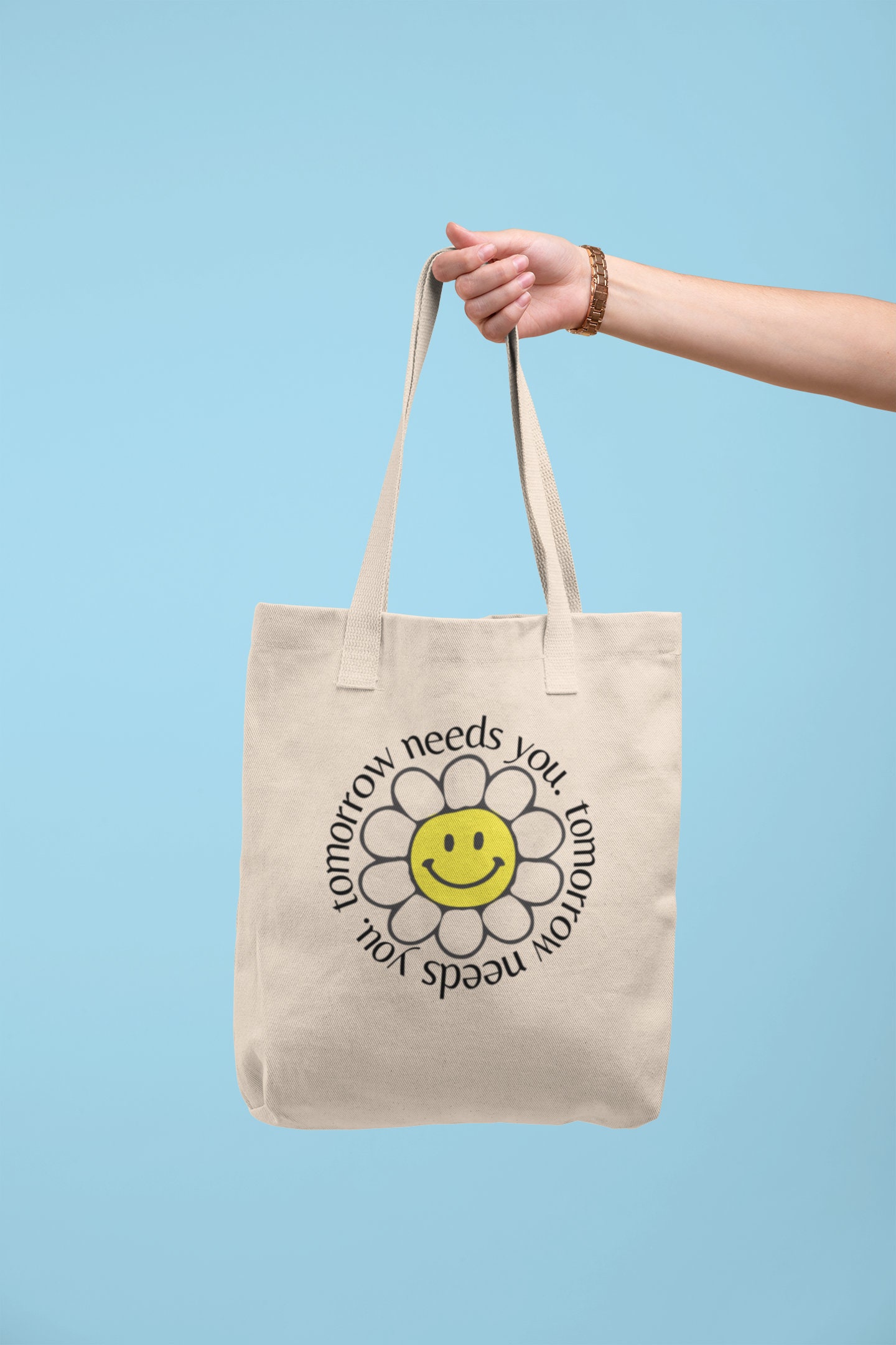 Tomorrow needs you trendy Tote Bag Beach Bag Shopping Bag | Etsy