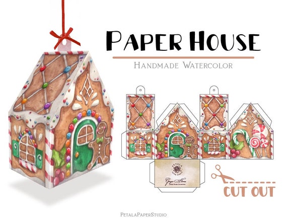 Printable Paper House Template / 3D Papercraft / Assembling | Etsy