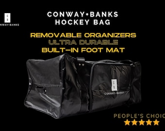 Hockey Bag by Conway+Banks. Stay organized with removable dividers. Built to last with premium materials. Built-in foot mat.