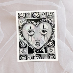 Fool for Love Illustration 8x10 in / 20x25 cm Surreal Fine Art Poster Print