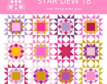 Star Dew 18" Quilt Pattern PRINTED