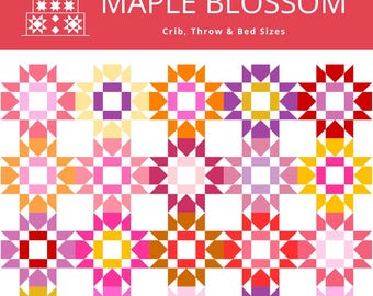 Maple Blossom Quilt Pattern PRINTED