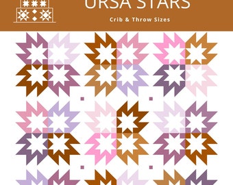Ursa Stars Quilt Pattern PRINTED