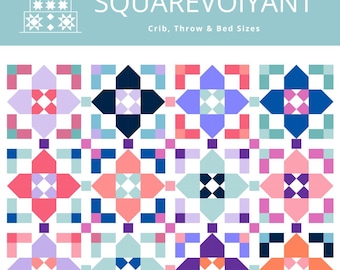 Squarevoiyant Quilt Pattern PRINTED