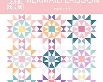 Mermaid Lagoon Quilt Pattern PRINTED
