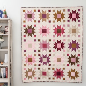 Bee Balm Quilt Pattern PDF Instant Download imagem 1