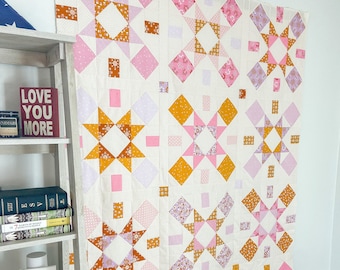 X Marks the Star Quilt Pattern PDF - Instant Download