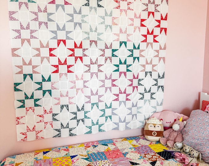 Featured listing image: Starlight Grove Quilt Pattern PDF - Instant Download