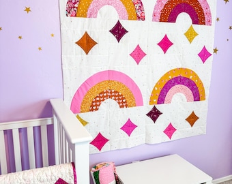 Rainbow Twinkle Quilt Pattern PDF - Instant Download
