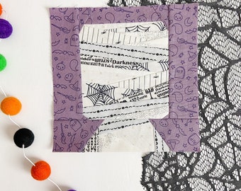 Mummy FPP Quilt Block, PDF Pattern