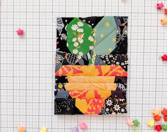 Potted Plant FPP Block, PDF Pattern