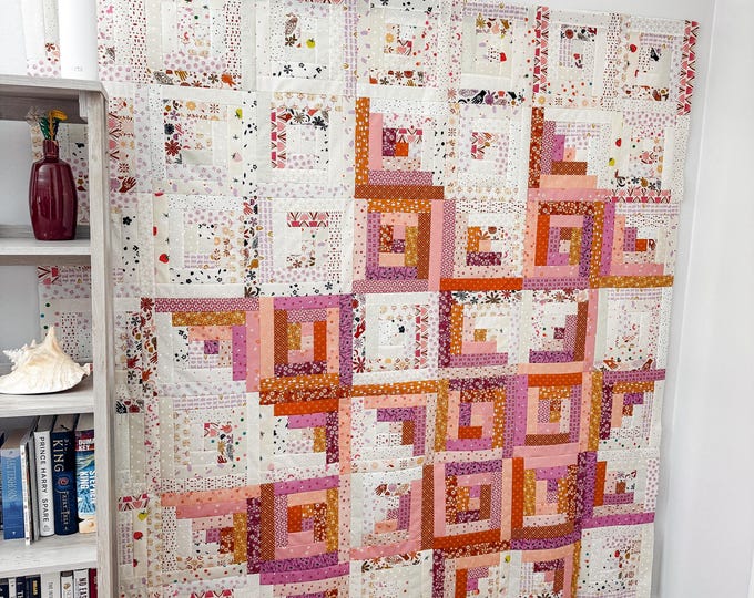 Featured listing image: Ursa Cabin Quilt Pattern PDF - Instant Download