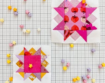 Star Dew FPP Quilt Block, PDF Pattern
