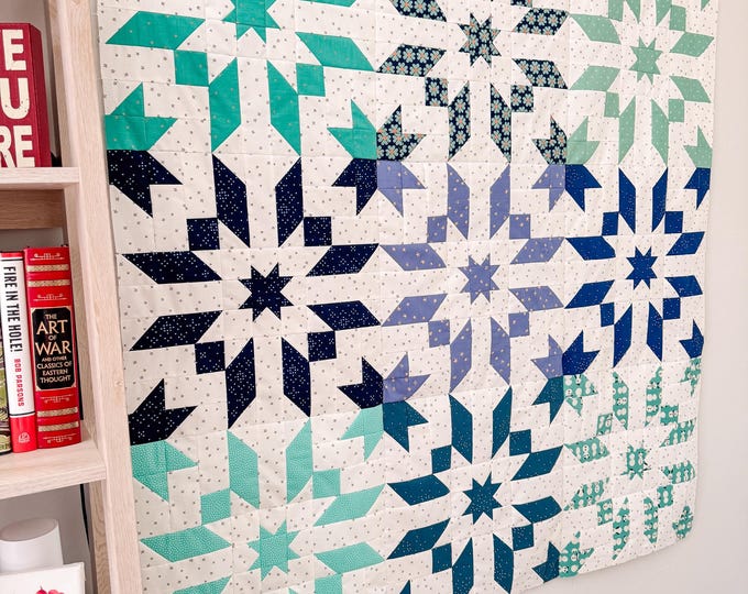 Featured listing image: Star Flurry Quilt Pattern PDF - Instant Download