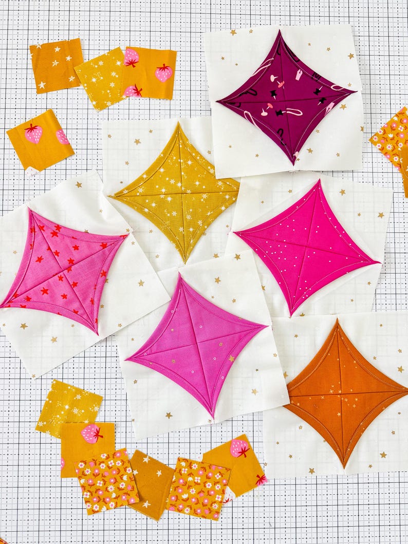 Rainbow Twinkle Quilt Pattern PDF - Instant Download - Etsy