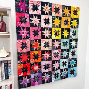 Starry Patch Quilt Pattern PDF - Instant Download
