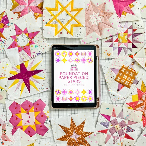 30 Foundation Paper Pieced Stars E-Book, PDF Download