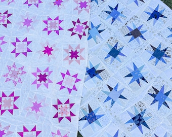 BUNDLE - Stardaze & Sawtooth Stardaze Quilt Patterns PDF - Instant Download