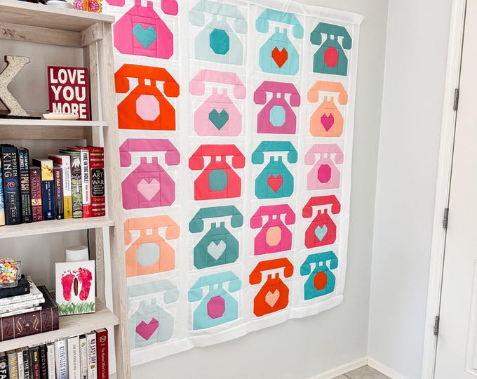 Featured listing image: Telephone Game Quilt Pattern PDF - Instant Download