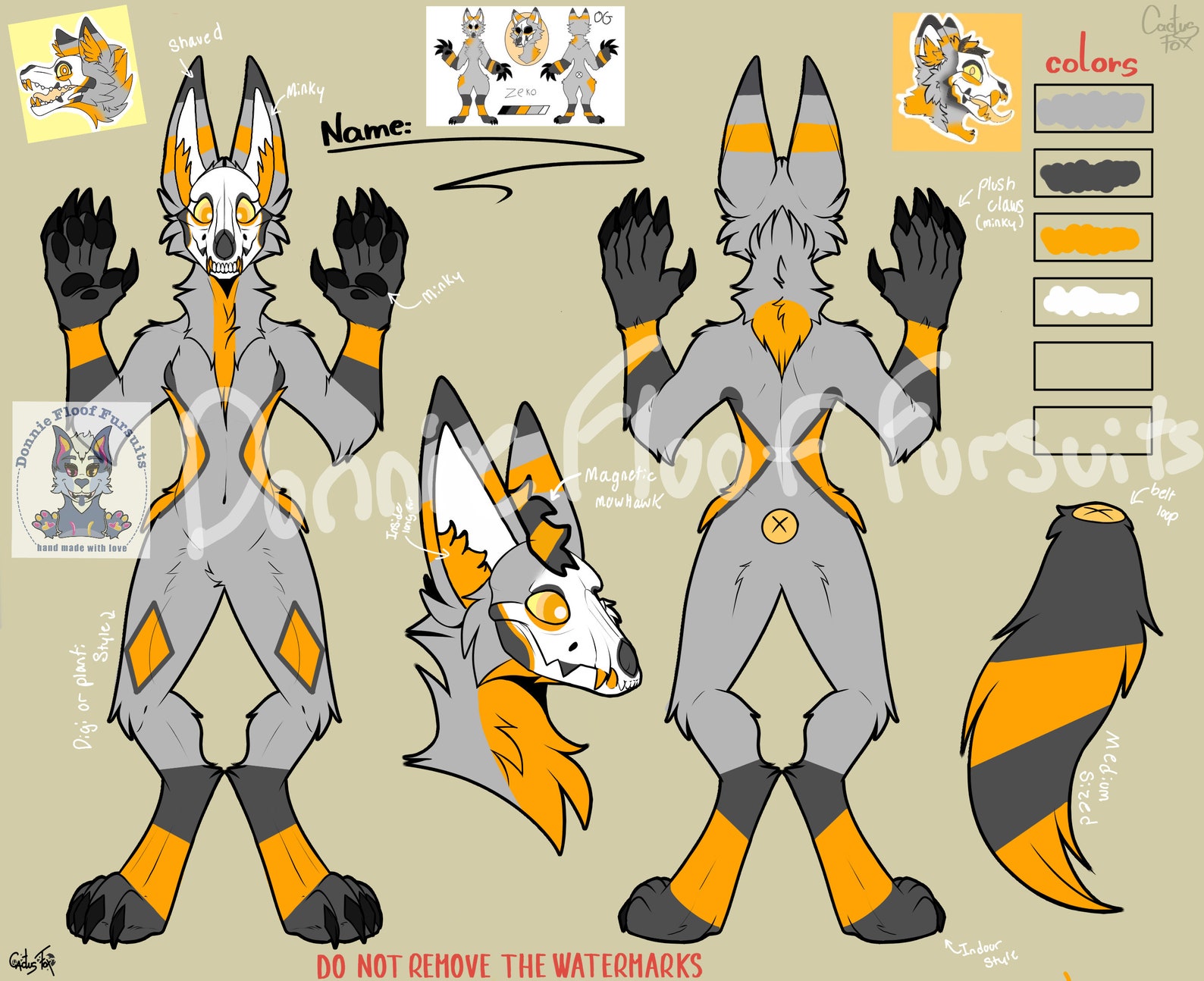Skull Dog Fursuit Artistic Liberty Commission - Etsy