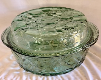 Libbey Orchard Fruit grünes Glas überzogene Auflaufform
