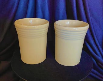 Set  2  Fiesta Ware Juice Tumblers Homer Laughlin Yellow
